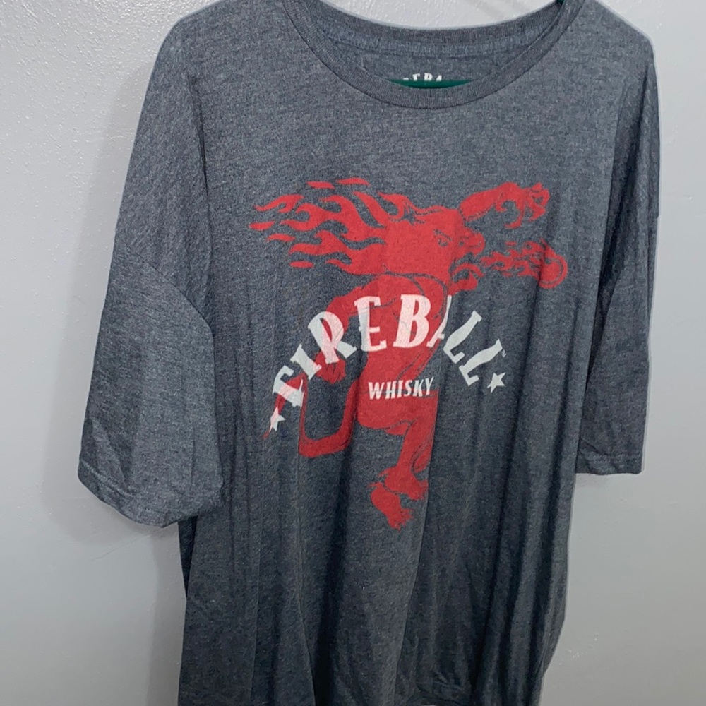Mens Heather Blue Fireball T-shirt 3XLB